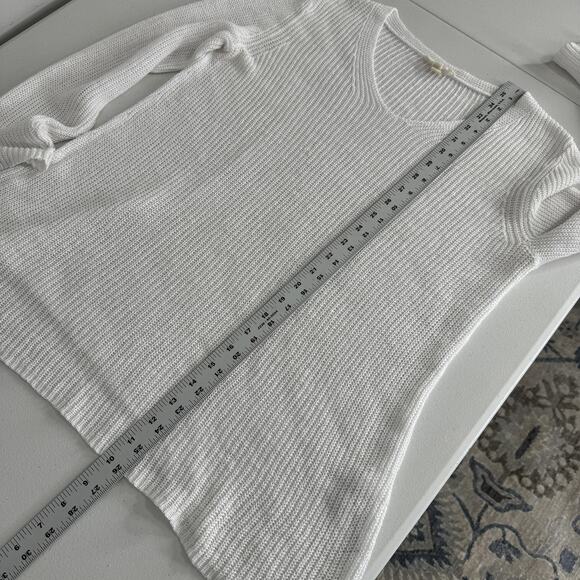 Eileen Fisher Sweater Womens Petite Small 100% Organic Linen V-Neck Knit Top - Picture 10 of 11